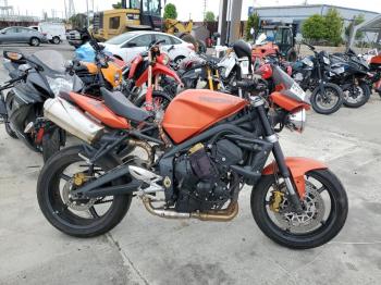  Salvage Triumph Motorcycle Street