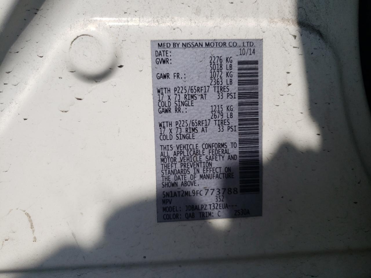 Nissan Rogue S Image 10