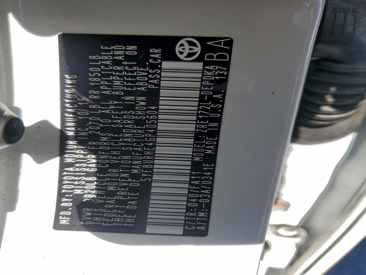 Toyota Corolla L Image 6