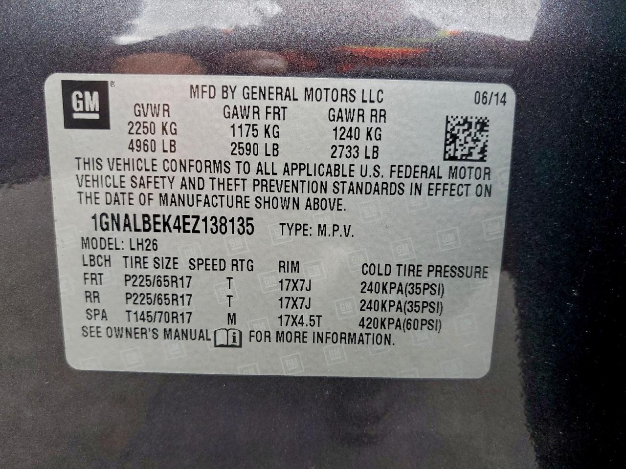 Chevrolet Equinox Lt Image 14