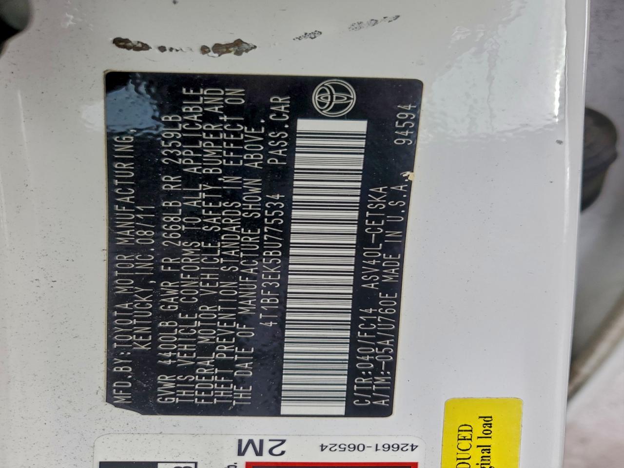 Toyota Camry Base Image 12