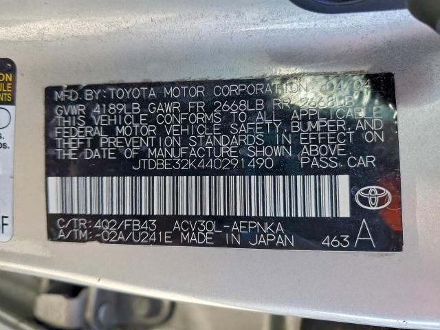 Toyota Camry Le Image 8