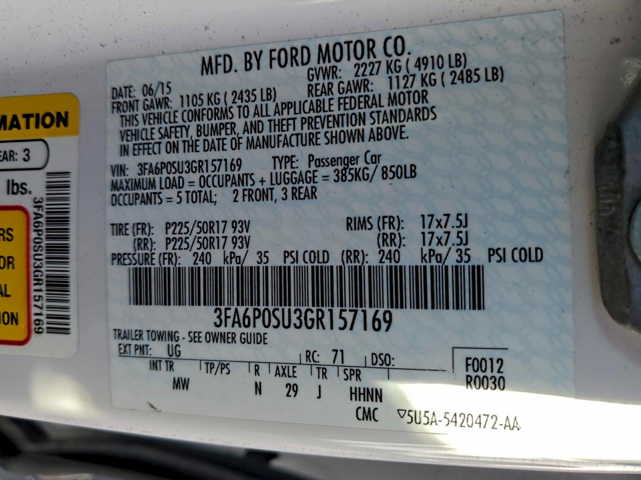 Ford Fusion Titanium Phev Image 12