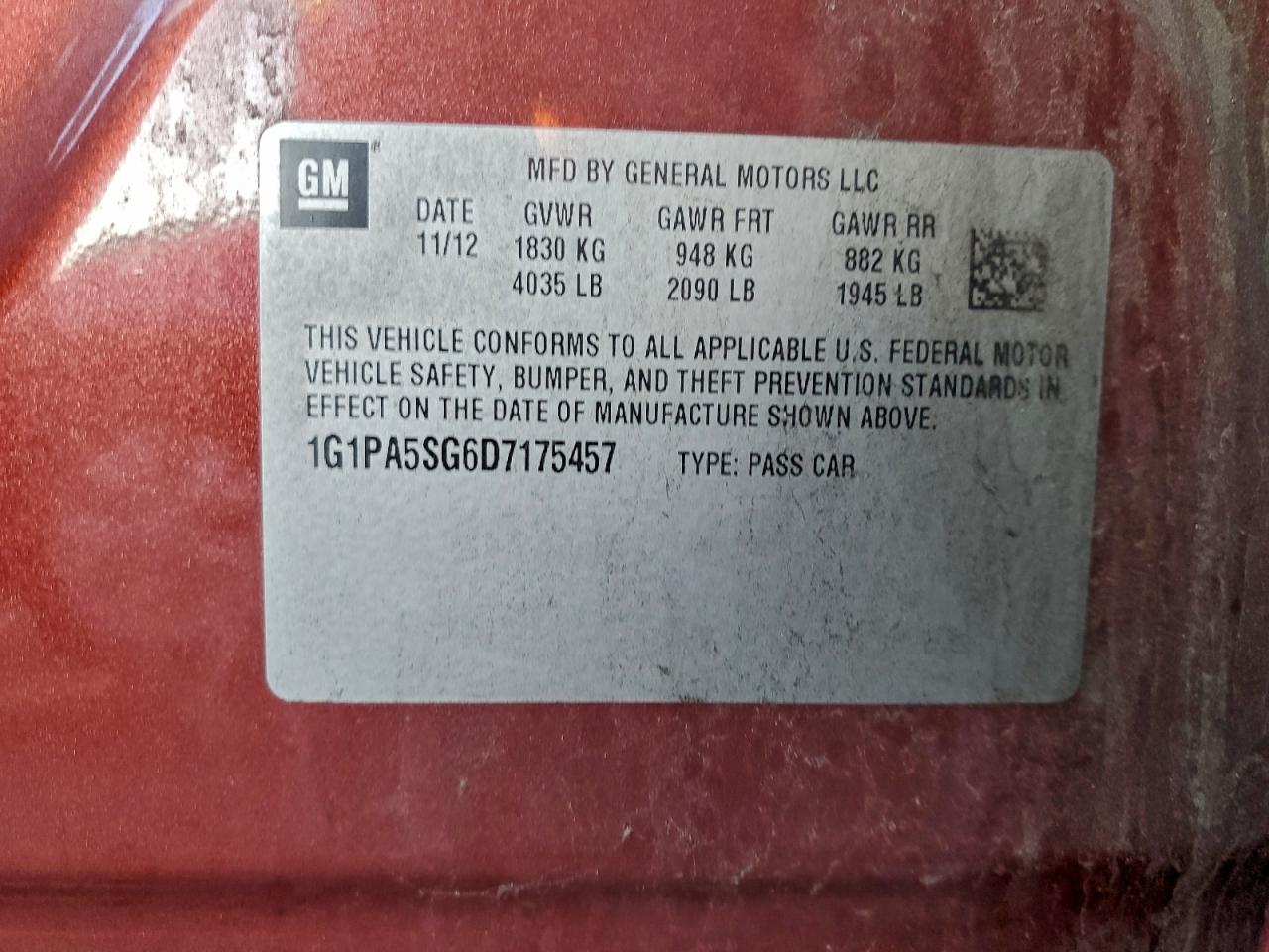 Chevrolet Cruze Ls Image 6