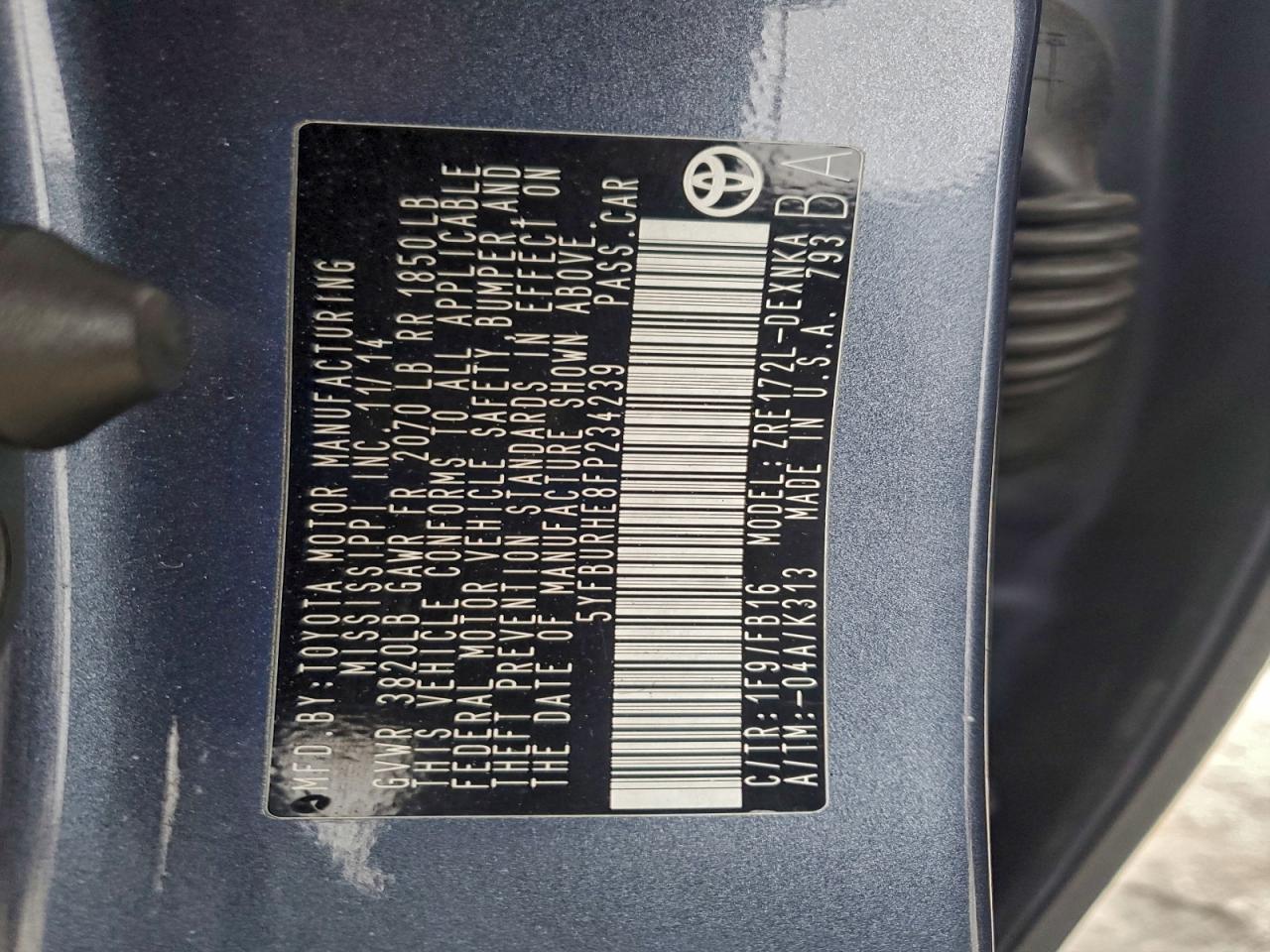 Toyota Corolla L Image 8